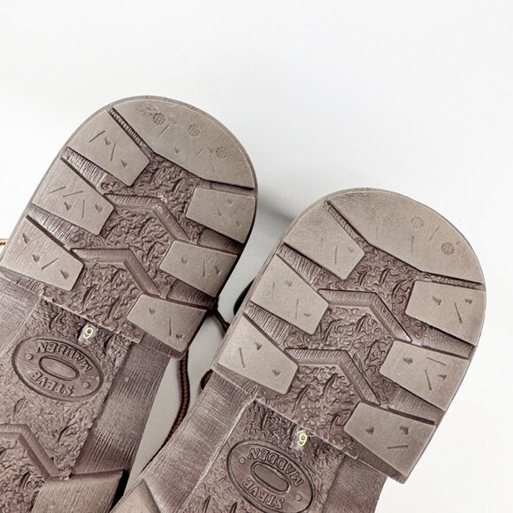 Steve Madden Womens Brown Leather 'Parley' Hiking Boot Size 6 (see description) - Picture 6 of 10